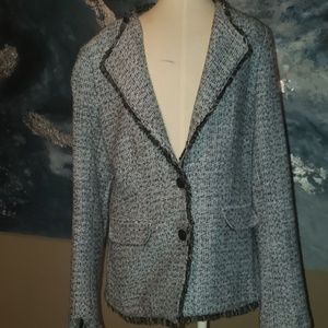 Blue tweed Karl Lagerfeld Paris blazer